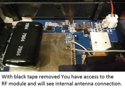 Antenna connection modification for Inrico TM-7 Network Radio. Step 2