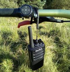 Bluetooth Media Button used with T199 on mountain bike